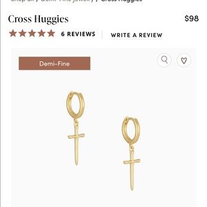 ISO - in search of Demi fine Cross Huggies “NWT”